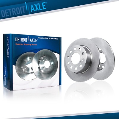 9.96'' Rear Drilled Brake Rotors for Volkswagen Jetta Beetle Golf Audi A3