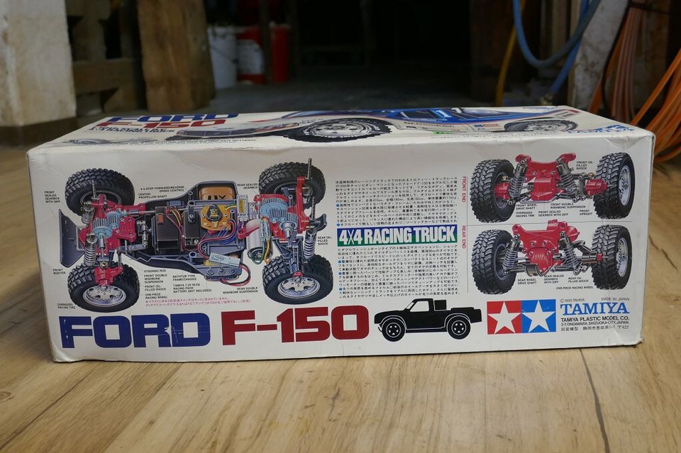 Vintage RAR RC 1:10 Tamiya 4x4 Racing Truck Ford F-150 (58161) BOX ONLY ...