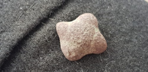 Lovely Viking ladies copper/bronze strap adornment uncleaned condition L54w