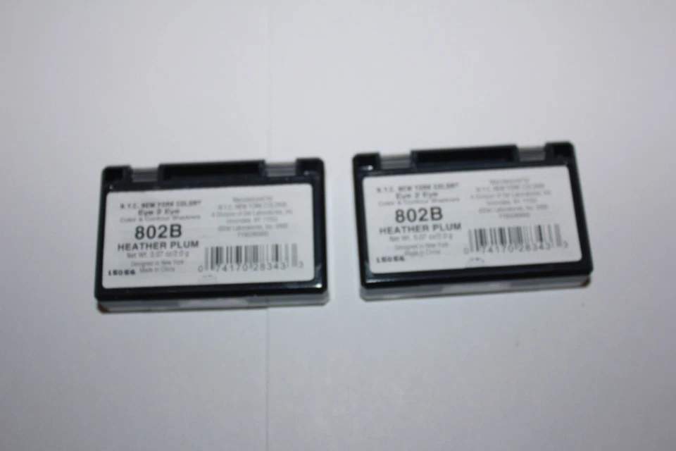 N.Y.C Eye 2 Eye Color & Contour Shadow #802B Heather Plum Lot Of 2 Sealed - Image 2 of 2