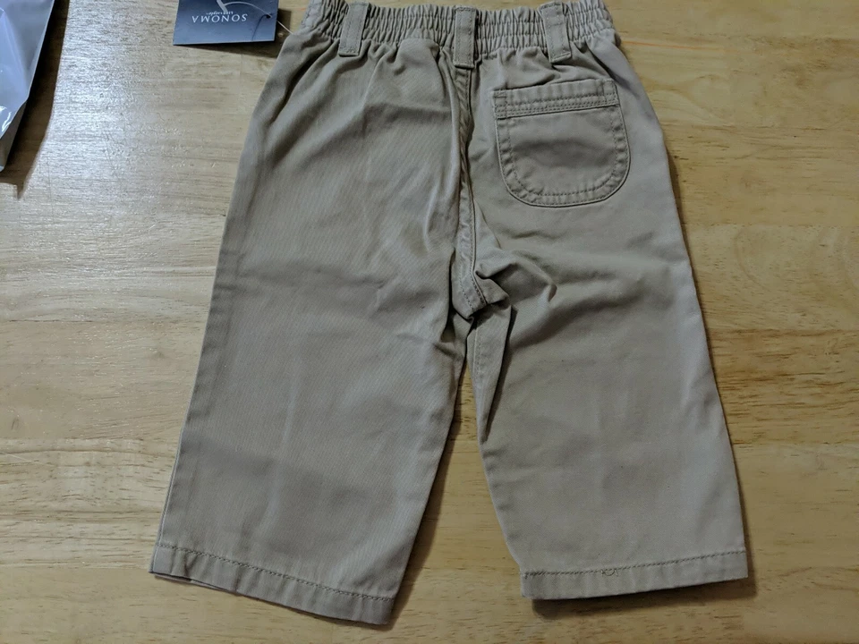 New Boys Size 6-9 Month Pants By Sonoma - Image 2 of 4