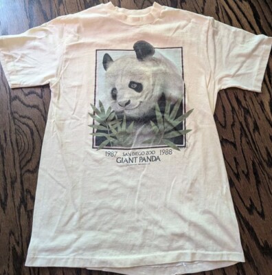 1988 Single Stitch Vintage San Diego Zoo Panda T-Shirt Size M 