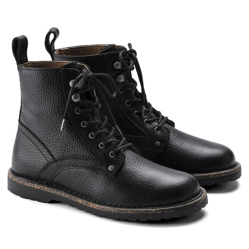 BIRKENSTOCK BRYSON WOMEN S BOOT IN EMBOSSED LEATHER WITH LACES