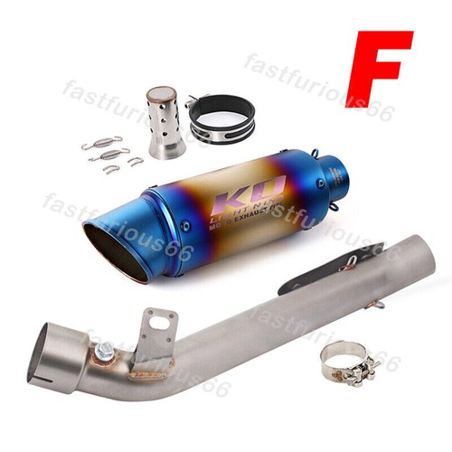 51mm Exhaust Tips Mid Link Pipe For Suzuki GSXR 1000 2007 2008 Muffler Silencers - Picture 11 of 13