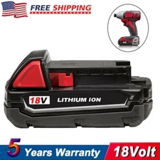 Battery 18V For Milwaukee M18 48-11-1820 Lithium-Ion  3.0 18 Volt Compact Tool