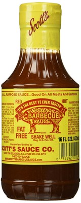 Scott'S Bbq Sauce - Fat And Sugar Free, 16 Fl Oz (786173819037)