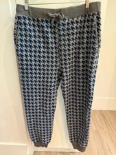 Zara Home Man Collection Gray/ Blue Fleece Sweatpants M/L