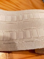 Ruflette couleur blanche largeur 7 cm longueur 3,10 mètres + 1,80 gratuit 