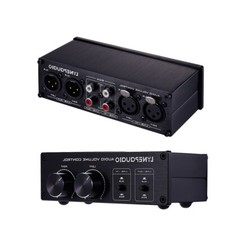 Scatola interruttore audio analogico 2-IN-2-OUT XLR/RCA con controllo volume preamplificatore passivo