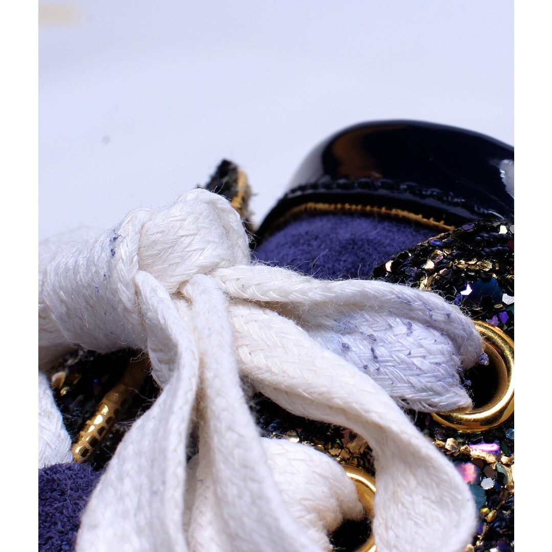 Christian Louboutin Low-Top Sneaker with Spikes & Glitter