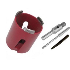 Diamant Dosensenker 68 mm + Sechskant Bohrkrone Dosenbohrer Mauerwerk Ziegel M16