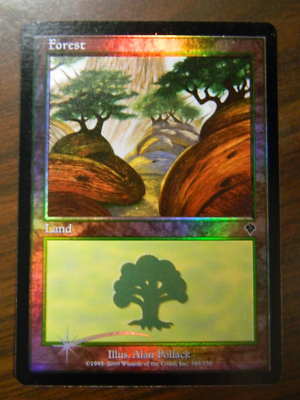 MTG Invasion FOIL Forest (#349) Excellent - NM | eBay