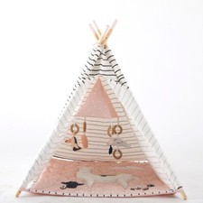 Baby Foldable Activity Toy Teepee Play Tent w/ Llama Mat NEW 