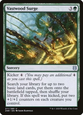 Magic the Gathering (mtg): ZNR: Vastwood Surge (x 4)