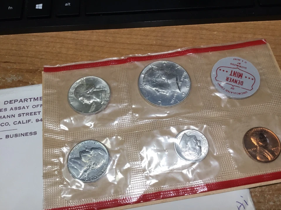 1964 PD US Mint Uncirculated Silver Set with 10 Coins & OGP 031023 81dk - Image 3 of 3