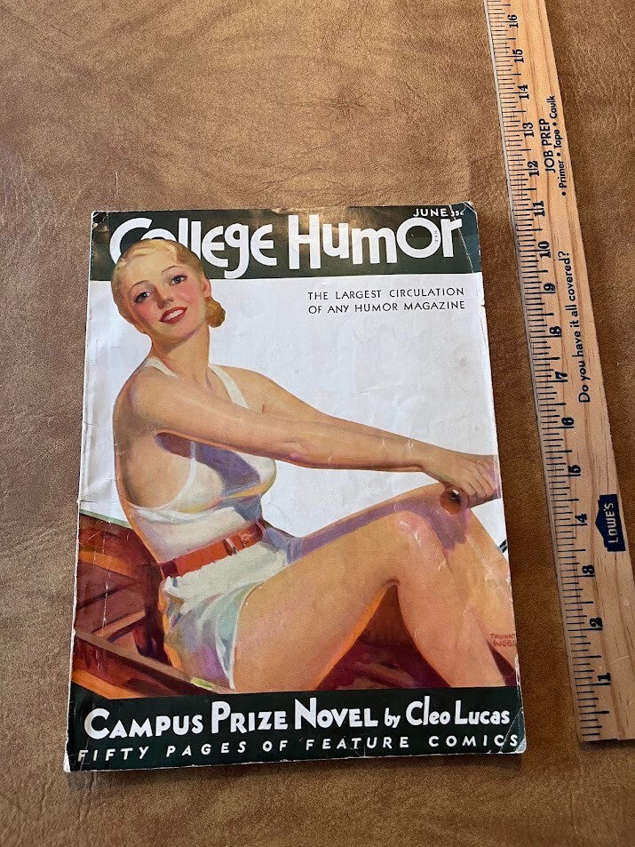 College Humor Magazine June 1931 Advertising Camel