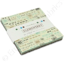 Moda Fabrics Charm Pack - Elementary - Quilting Fabric - OUT OF PRINT