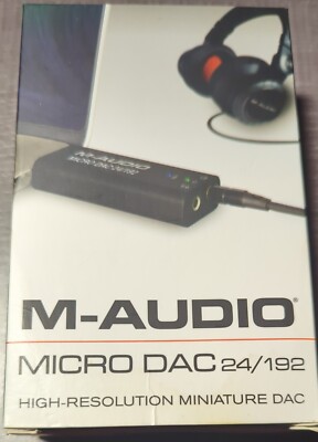 M-Audio Micro DAC Digital to Analog Converter 24/192 (Black) - USED