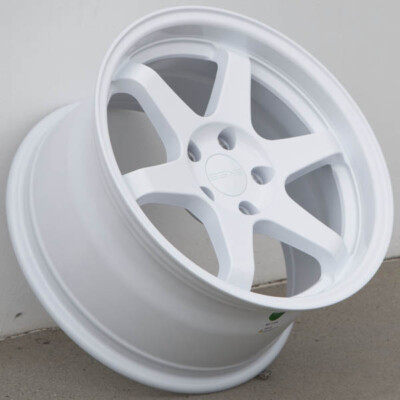 9SIX9 SIX-1 17x9 5x114.3 +35 GLOSS WHITE WHEEL TE37 STYLE DEEP