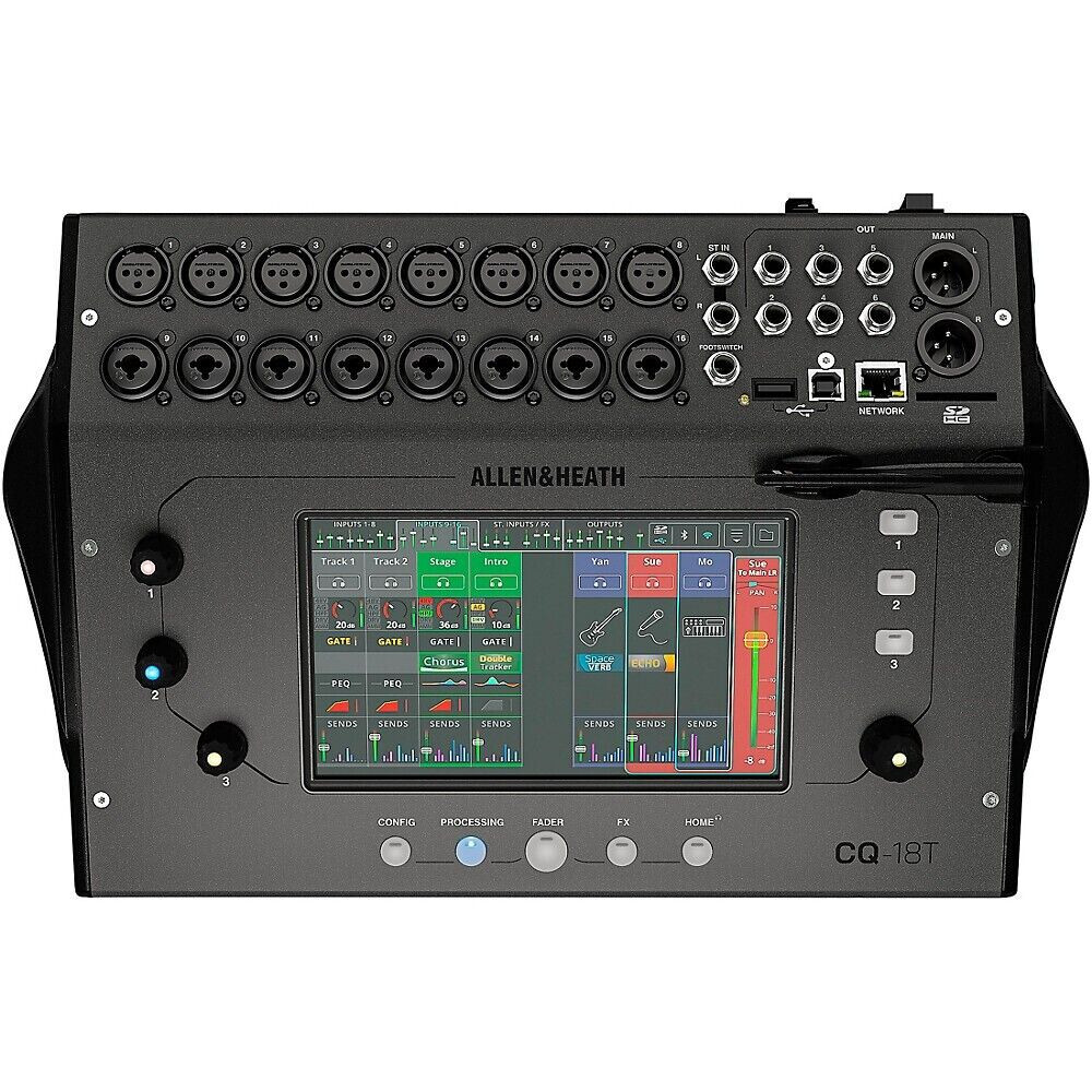 Allen - Heath CQ-18T - 18-канальный ультракомпактный цифровой записывающий микшер 18 дюймов 8 выходов 197590₽