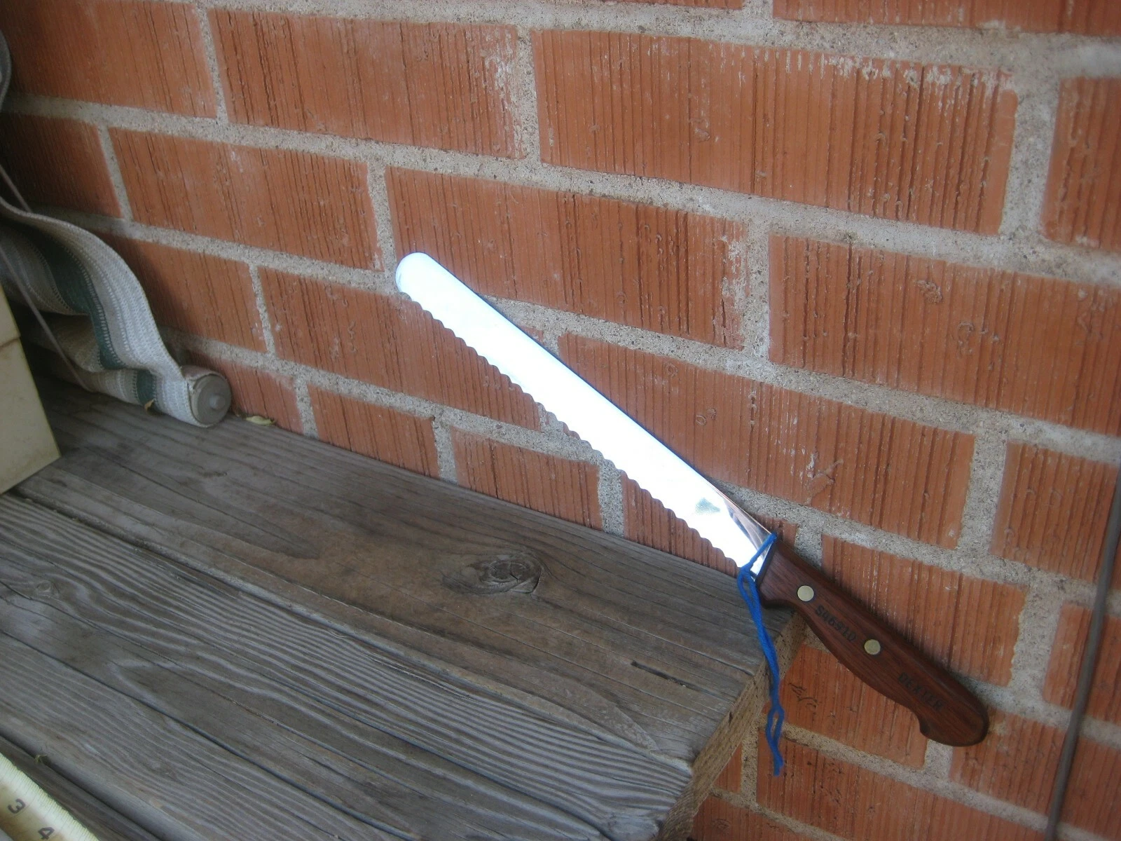 1960s Vintage 10" Blade DEXTER Fine Stainless Serrated Bread Slicing Knife USA