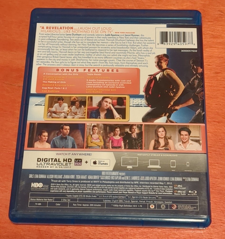 Girls Blu-ray The Complete First Season 1 Lena Dunham Allison