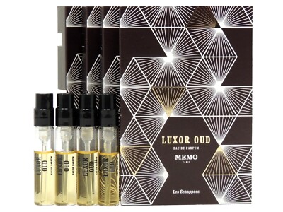 MEMO PARIS LUXOR OUD EDP 2.0ml .06fl oz x 4 COLOGNE PERFUME SPRAY SAMPLES