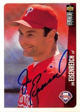 Jim Eisenreich autographed Baseball Card (Phillies) 1996 Upper Deck #649