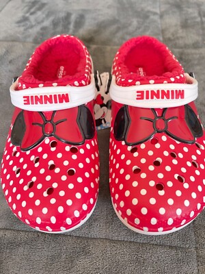 Crocs X Disney World MINNIE MOUSE  - Polka Dot Classic Lined J6 / EU 38-39 / W8