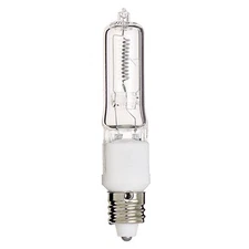 Satco S3485 S3107 100Q/CL/MC 100W 120V T4 Mini Candelabra E11 Clear Bulb 2900K