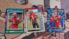 2024 Panini Donruss Football Xavier Worthy 3 Card Lot Green Retro Throwback