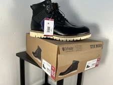 Steve Madden Mens Size 10.5 Boots Chukka P-Bleekr Casual Work Black Ortholite