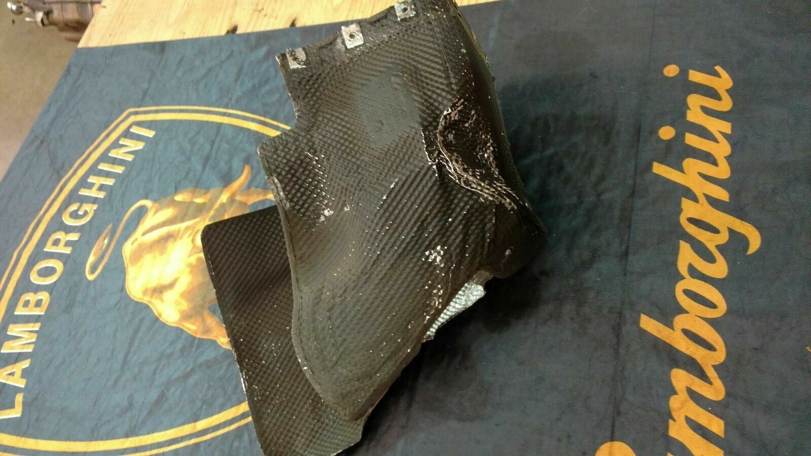 LAMBORGHINI HURACAN LP610 DRIVER LEFT LH SIDE BUMPER HEAT SHIELD OEM 4T0825715B