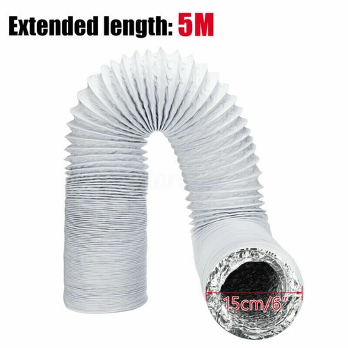 3M/3M/5M/6M Flexible Ø150mm Air Conditioner Exhaust Pipe Vent Hose Duct Outlet - Bild 15 von 16