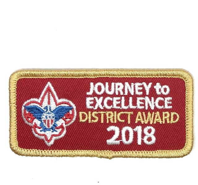 2018 Journey to Excellence Gold DISTRICT AWARD Patch eBay