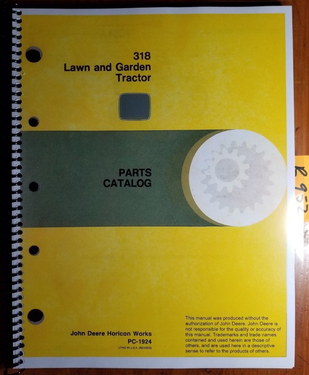 Buy John Deere 318 Lawn & Garden Tractor Parts Catalog Manual online | eBay