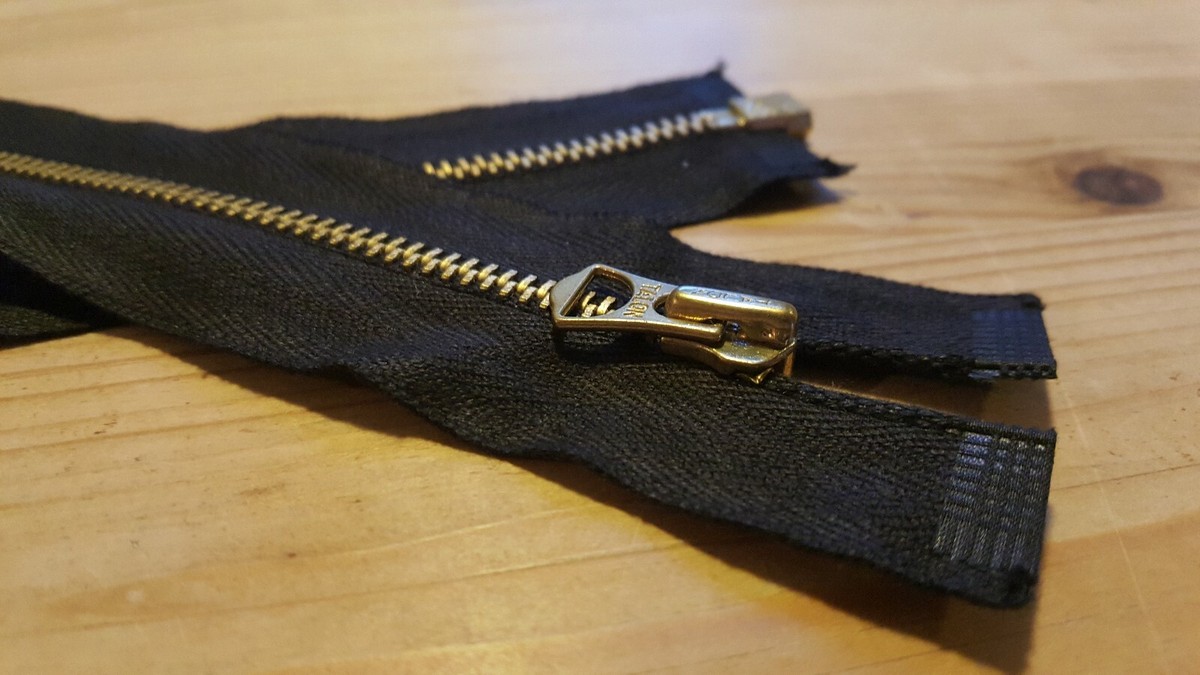 1 × 22'' inch Talon Repro vintage style brass jacket Zip-Zipper | eBay