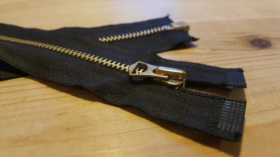 Chaqueta de latón estilo vintage Talon Repro de 1 × 22"" pulgadas cremallera  Foto 2 de 4