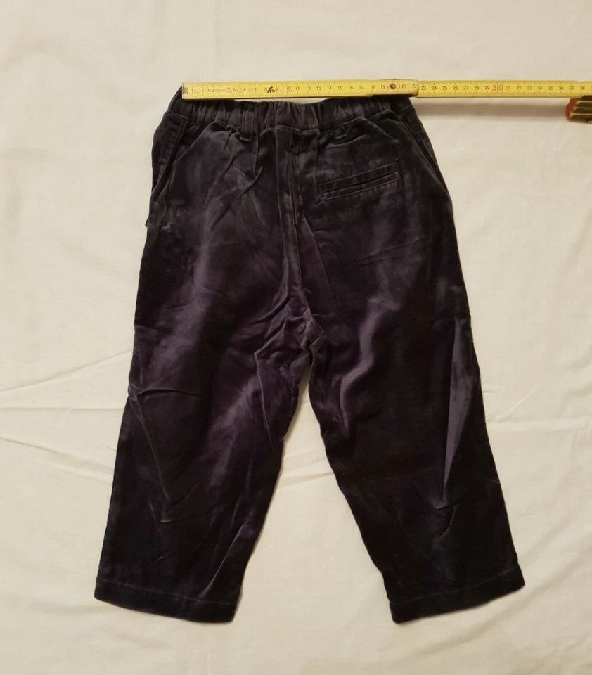 BABYCLUB von C&A, Fliege, Weste und Hose, Samt, schwarz, Größe 92, gebraucht - Bild 3 von 4