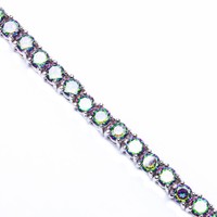 10ct Round Rainbow Colored Topaz 4 Prong .925 Sterling Silver Tennis Bracelet 7 on sale 10ct Round Rainbow Colored Topaz 4 Prong .925 Sterling Silver Tennis Bracelet 7 on sale