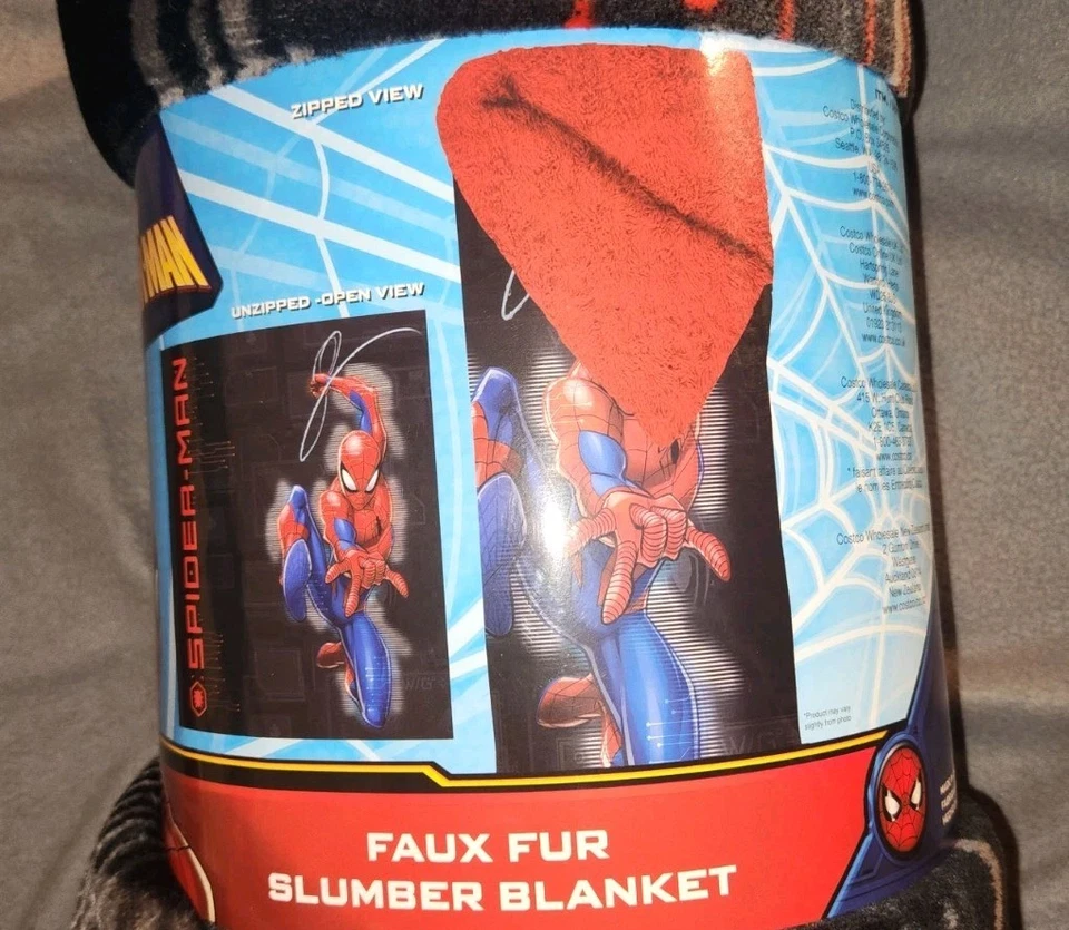 Saco de dormir/manta suave reversible Spiderman juvenil; Northwest Company Foto 4 de 4