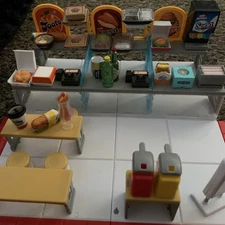 Mini Brands Foodie *LOT* Collectors Food Court w/ 19 various food/drink items