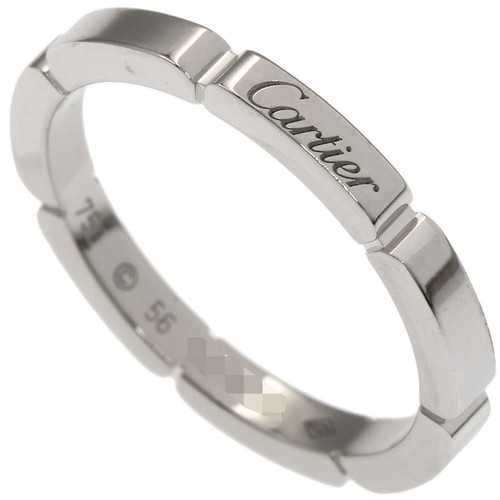 CARTIER  Mayon PANTHERE # 56 Ring K18 White Gold  Ladies [Used]
