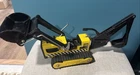 Tonka Toy Vintage 1980s Pressed Steel Yellow T-6 Trencher Loader Tractor EX