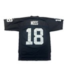 Oakland Raiders Jersey Medium Randy Moss Jersey Helmet Tag Black Reebok Vintage