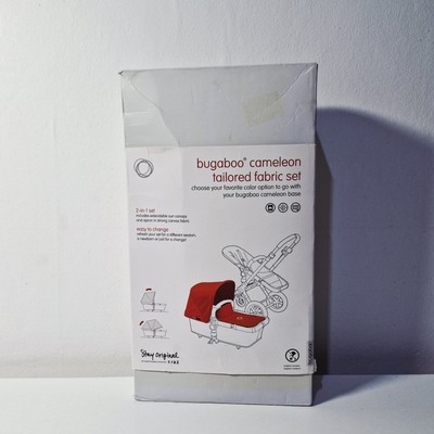Bugaboo Cameleon3 rot ausziehbares Sonnendach Haube und Schürze