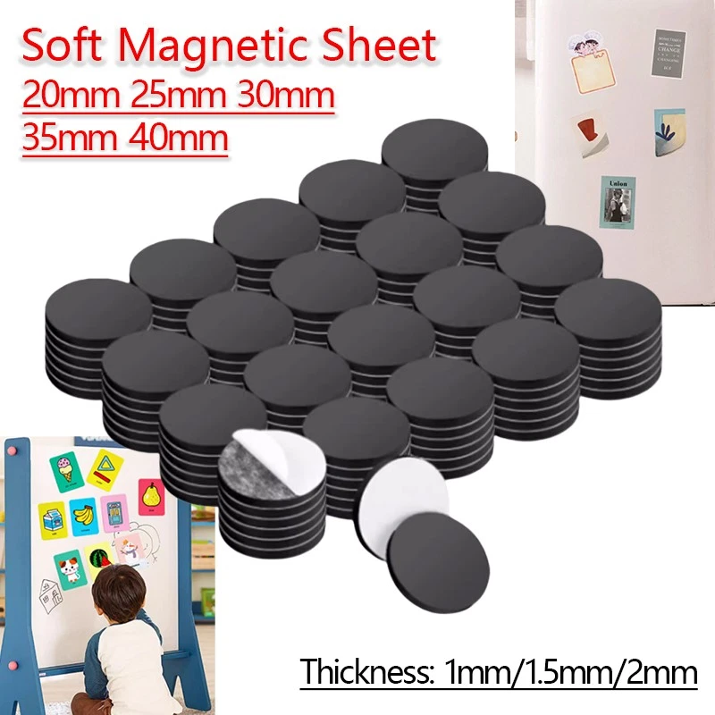 175 Pieces Round Magnets With Adhesive Backing, Magnetic Tape, Flexible Adhesive Magnets For Crafts, Magnetic Strips, Small Sticky Magnetic Dots For Hanging And - View #5