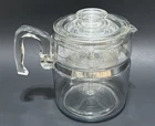 Vintage Pyrex 7759 Glass Percolator Coffee Pot Flame Ware Complete Set 7759-B