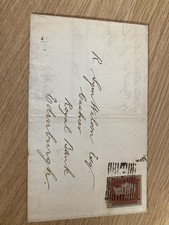 GB Victoria Old Rain Insch 1851 wrapper to Edinburgh pl 102 see all pics