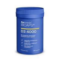 Bicaps D3 4000 Capsule Con Vitamina D3 Da Lanolina, 120 Pezzi.
